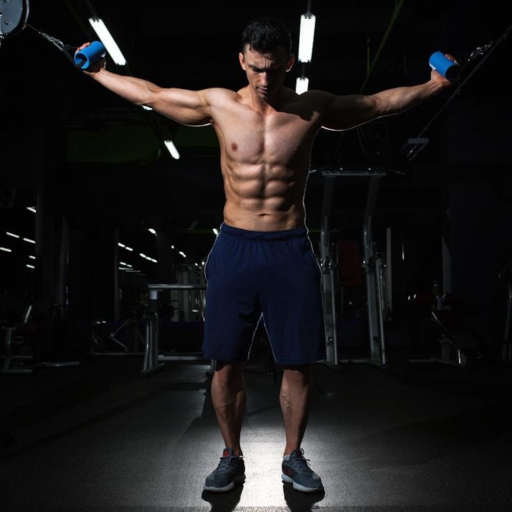 Modern gym interior with professional training equipment